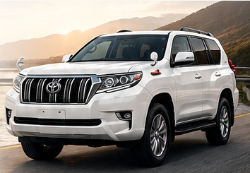 White SUV by a scenic coast